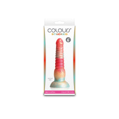 Colours Stacked - 6'' Dildo - Red/Gold - Red/Gold 16 cm Fantasy Dildo DONGS