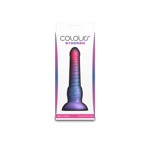 Colours Stacked 6 Inch Dildo in Pink and Blue Fantasy Design DONGS