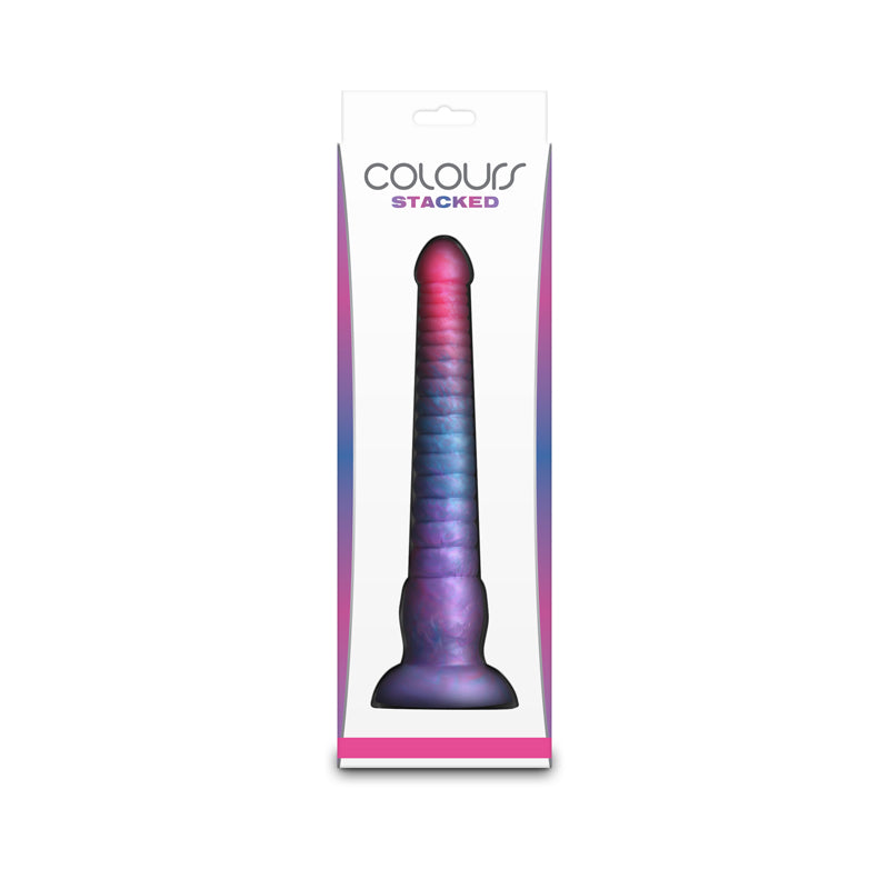 Colours Stacked - 9'' Dildo - Pink/Blue - Pink/Blue 23 cm Fantasy Dildo DONGS