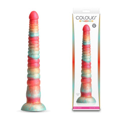 Colours Stacked - 12'' Dildo - Red/Gold - Red/Gold 30.6 cm Fantasy Dildo Coloured DONGS