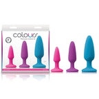 Colours Pleasures Trainer Kit – Set of 3 Silicone Butt Plugs Coloured > Anal Range > Butt Plug Kits