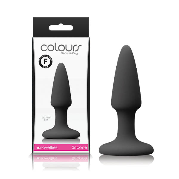 Colours Pleasures Black Mini – Satin Smooth 7cm Insertable Silicone Butt Plug > Anal Range > Butt Plugs