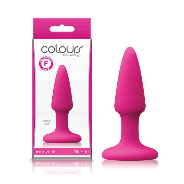 Colours Pleasures Mini – Silicone Butt Plug with Suction Cup Base Pink > Anal Range > Butt Plugs