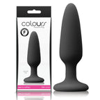 Colours Pleasures (Black) – Small Silicone Butt Plug 8.8cm Insertable Length > Anal Range > Butt Plugs
