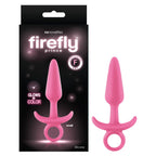 Firefly Prince Glow-in-Dark (10.9 cm) Small Butt Plug with Ring – Stylish Small Butt Plug Pink Pink > Anal Range > Butt Plugs