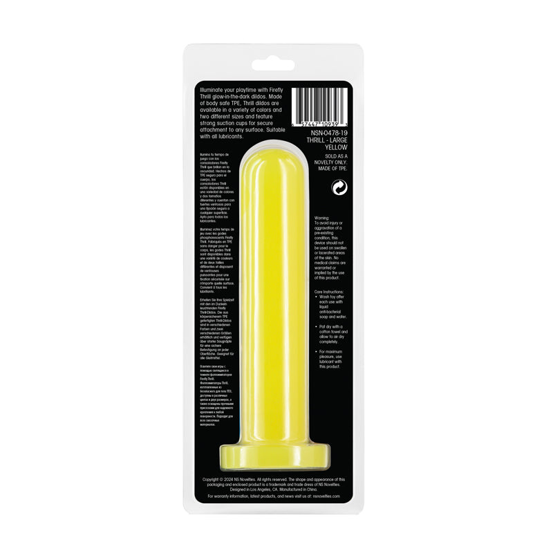 Firefly - Thrill - 7" Dildo - Yellow