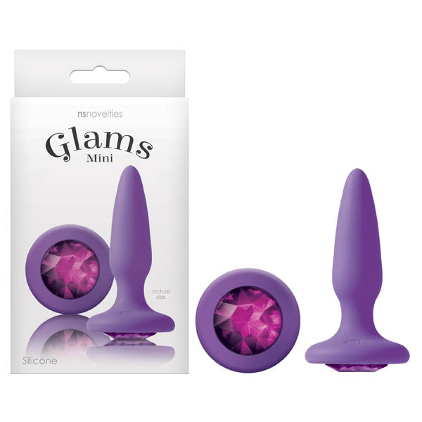 Glams Mini -  8.4 cm (3.3'') Butt Plug with Sparkling Gem