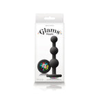 Glams Black Ripple Anal Plug (Rainbow Gem) – 4.5" Luxury Anal Plug > Anal Range > Anal Beads