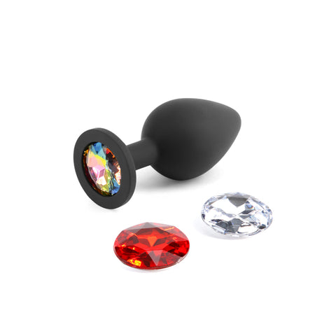 Glams Xchange Medium Butt Plug with Interchangeable Gems > Anal Range > Jewel Butt Plugs