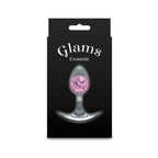 Glams Cosmic (Clear) – Small Sparkly Liquid Silicone Butt Plug 8.1 cm > Anal Range > Butt Plugs