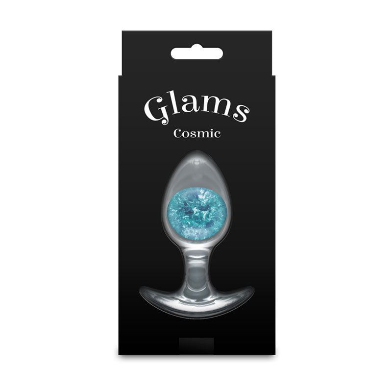 Glams Cosmic Clear (9.5 cm) – Medium Small Butt Plug Made from Body-Safe Liquid Silicone Butt Plugs