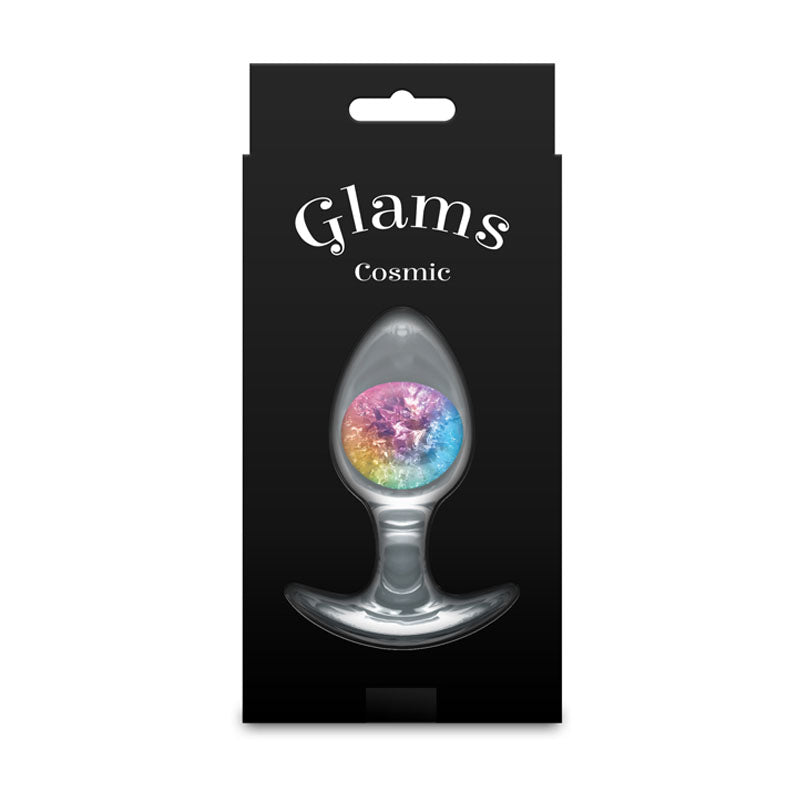 Glams Cosmic (Clear Rainbow) – Medium Small Butt Plug 9.5 cm Butt Plugs
