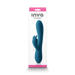 INYA Luv Bunny - Dark Teal - Dark Teal 20.2 cm USB Rechargeable Rabbit Vibrator