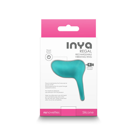 Inya Regal Teal USB Rechargeable Finger Stimulator Finger Stimulator