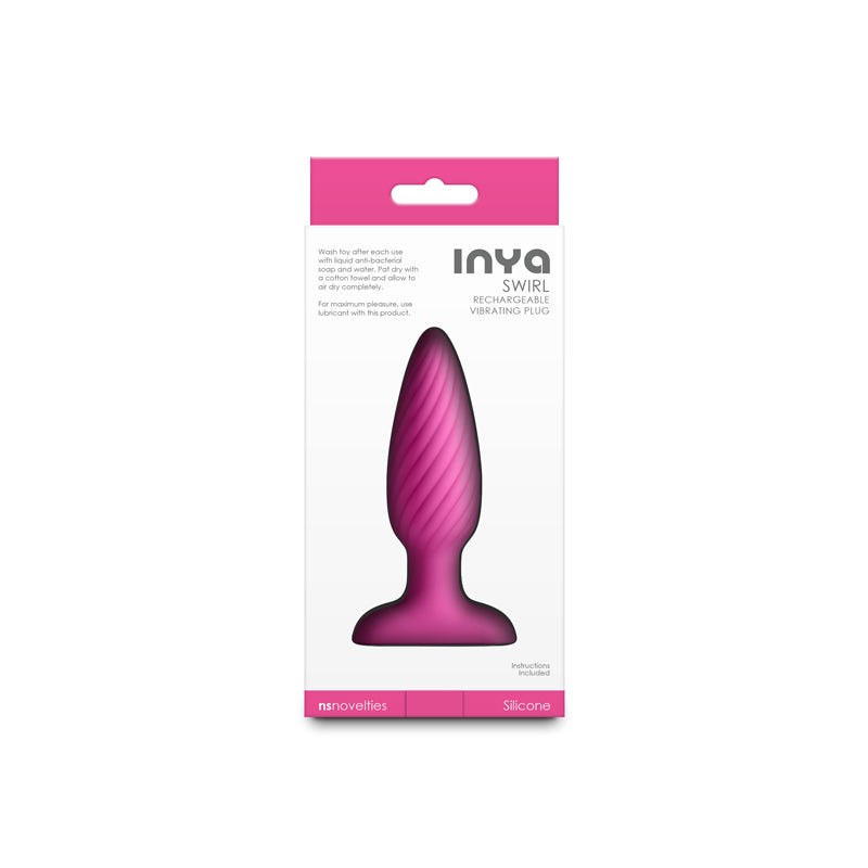INYA Swirl – Waterproof 10.7 cm USB Rechargeable Vibrating Butt Plug > Anal Range > Vibrating Butt Plugs