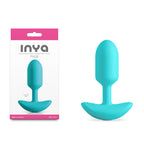 INYA Pulse – Waterproof 11 cm USB Rechargeable Vibrating Butt Plug Teal > Anal Range > Vibrating Butt Plugs