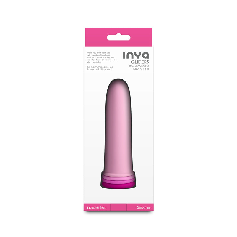Inya Gliders (Pink) – Silicone Dilator Set with Stackable Sleeves > Sex Toys > Dilators