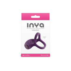 INYA Valiant - Berry - USB Rechargeable Vibrating Cock Ring COCK RINGS