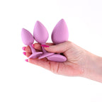 Inya Triple Ace Kit (Blush) – Set of 3 Firm Flexible Textured Butt Plugs with Suction Cup Base > Anal Range > Butt Plug Kits