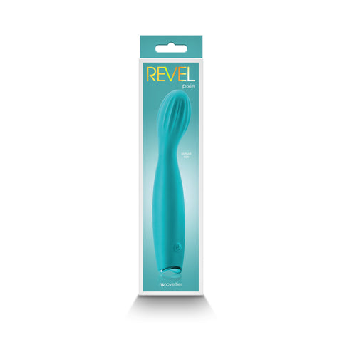 Revel Pixie - Teal 17.3 cm USB Rechargeable Vibrator Vibrators - G Spot