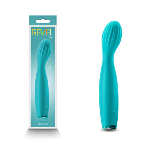 Revel Pixie - Teal 17.3 cm Vibrator Teal Vibrators - G Spot