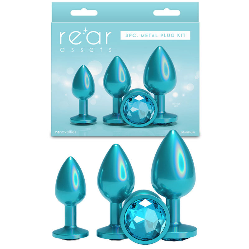 Rear Assets Trainer Kit – Set of 3 Chrome-Plated Butt Plugs Secondary image