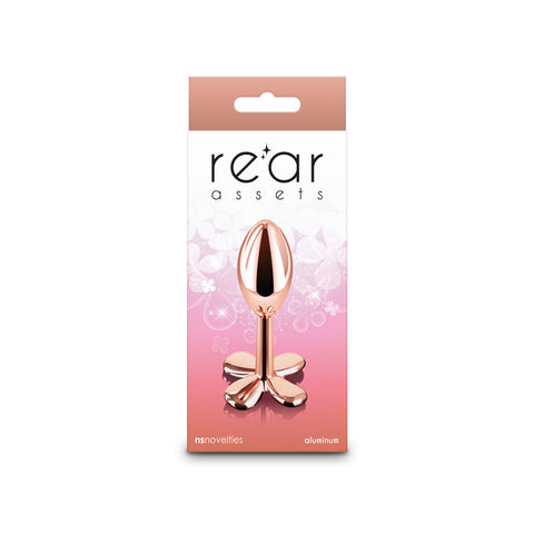 Rear Assets Clover Metallic Butt Plug 9.2 cm Rose Gold > Anal Range > Butt Plugs