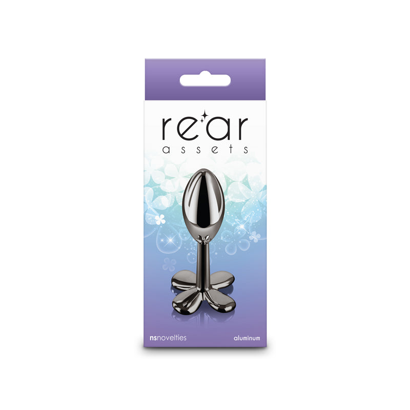 Rear Assets Clover Gunmetal 9.2 cm Metallic Butt Plug > Anal Range > Butt Plugs