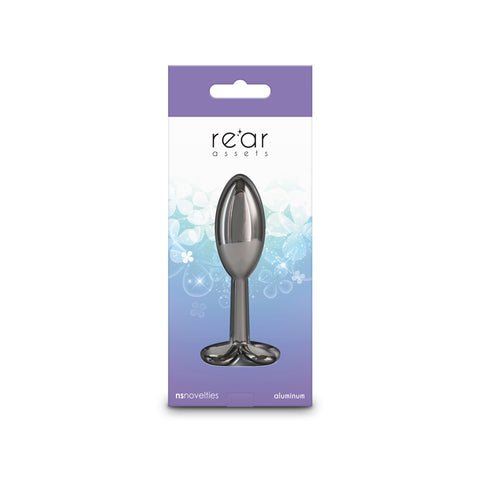 Rear Assets Clover Gunmetal 9.2 cm Metallic Butt Plug > Anal Range > Butt Plugs