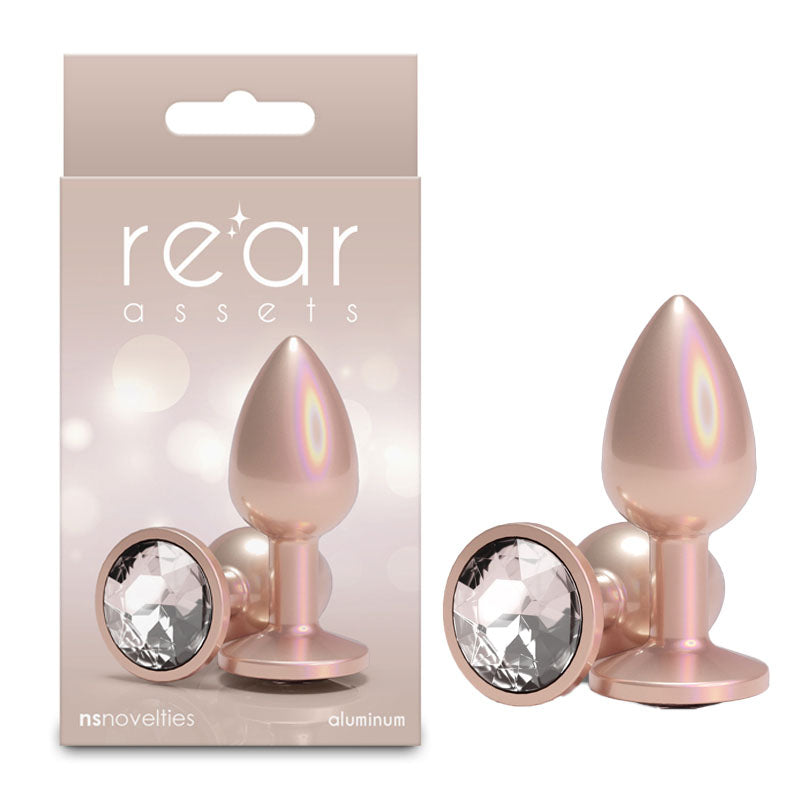 Rear Assets Iridescent Champagne Small – Lightweight Butt Plug > Anal Range > Butt Plugs
