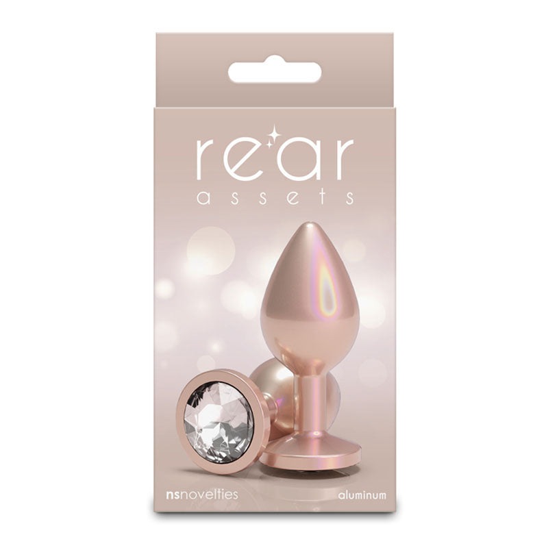 Rear Assets Iridescent Champagne Medium – Lightweight Butt Plug > Anal Range > Butt Plugs