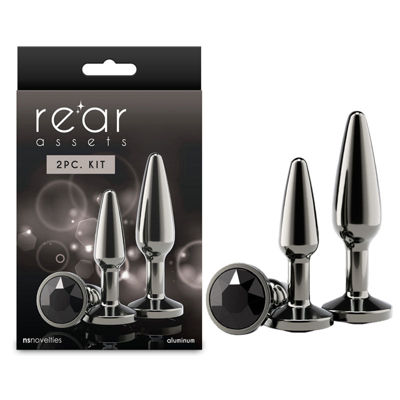 Rear Assets Tapered Trainer Kit – Lightweight Aluminium Butt Plug Set of 2 Sizes Chrome > Anal Range > Butt Plug Kits