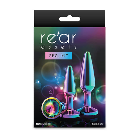 Rear Assets Tapered Trainer Kit (Multicolor) – Lightweight Chrome-Plated Aluminium Butt Plug Set of 2 Sizes > Anal Range > Butt Plug Kits
