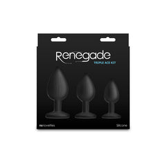 Renegade Triple Ace Kit - - Butt Plugs - Set of 3 Sizes ANAL TOYS