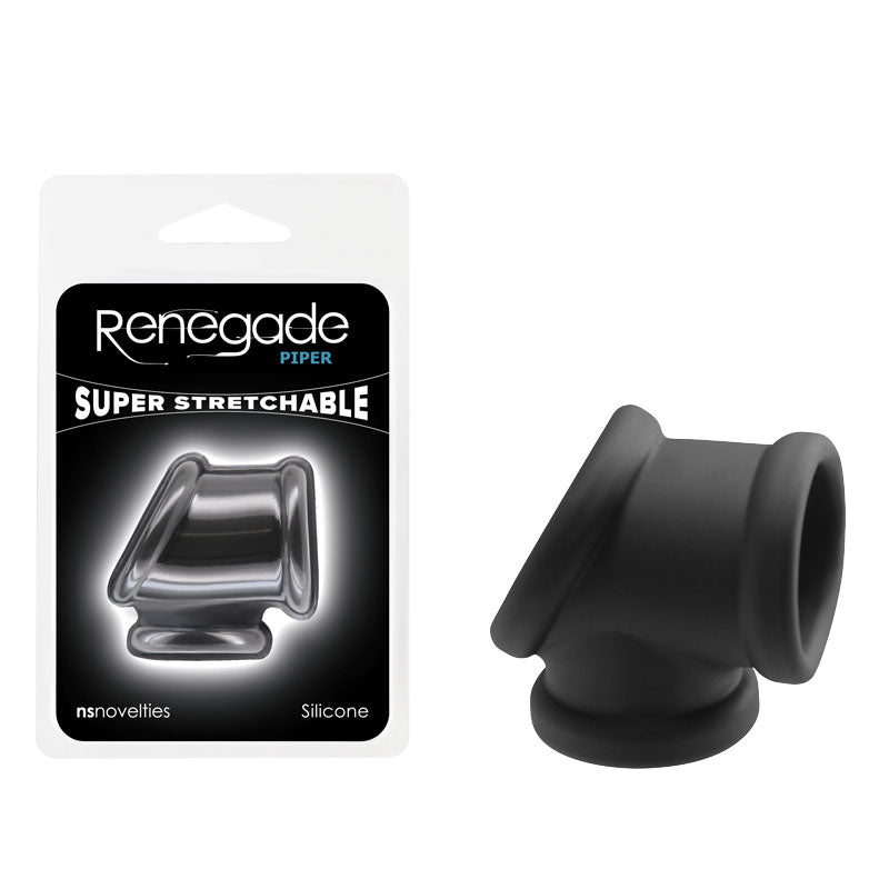 Renegade Piper - Soft Silicone Cock and Balls Ring 4.9 cm