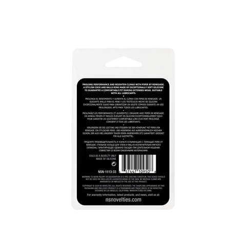 Renegade Piper - Soft Silicone Cock and Balls Ring 4.9 cm > Cock Ring > Single