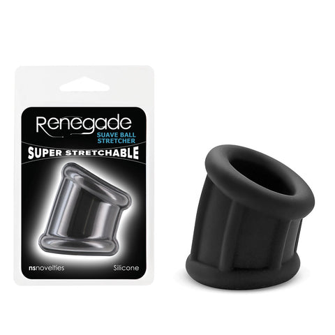Renegade Suave Ball Stretcher Adult Sex Toy Black Ball Stretcher