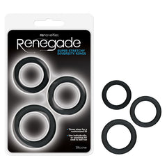 Renegade Diversity Rings -  Cock Rings - Set of 3 Sizes