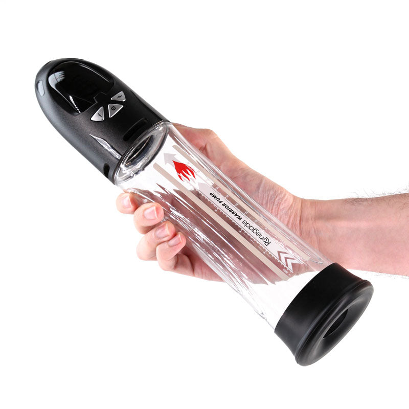 Renegade Warrior Pump Clear – Waterproof Automatic Penis Pump 8 Inch Length 2.75 Inch Diameter Secondary image