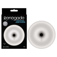 Renegade Universal Pump Sleeve - Clear Ass-Shaped