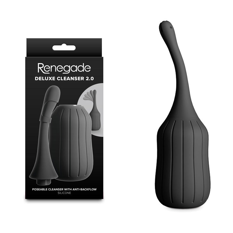 Renegade Deluxe Cleanser 2.0 – Unisex Silicone Douche Black > Essentials > Douches Main image
