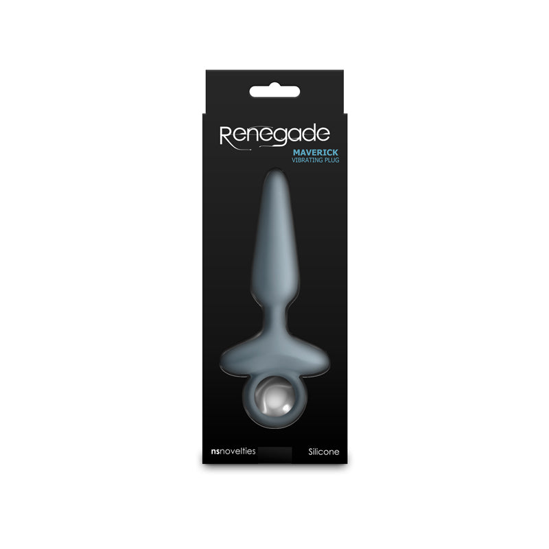 Renegade Maverick - Grey - Grey 15 cm USB Rechargeable Vibrating Butt Plug ANAL TOYS