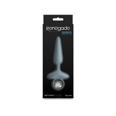 Renegade Maverick - Grey - Grey 15 cm USB Rechargeable Vibrating Butt Plug ANAL TOYS