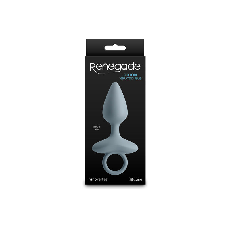 Renegade Orion - Grey - Grey 13 cm USB Rechargeable Vibrating Butt Plug ANAL TOYS