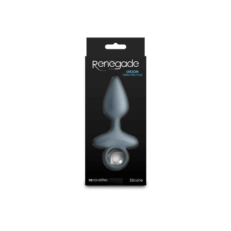 Renegade Orion - Grey - Grey 13 cm USB Rechargeable Vibrating Butt Plug ANAL TOYS