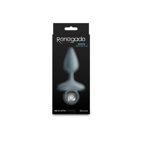 Renegade Orion Grey 13 cm USB Rechargeable Vibrating Butt Plug Butt Plugs - Vibrating