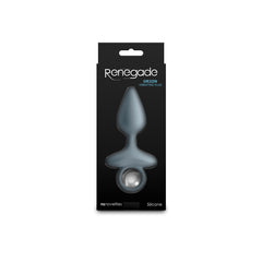 Renegade Orion - Grey - Grey 13 cm USB Rechargeable Vibrating Butt Plug ANAL TOYS