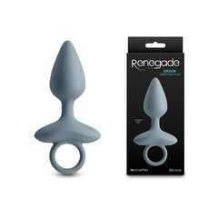 Renegade Orion - Grey - Grey 13 cm USB Rechargeable Vibrating Butt Plug Grey ANAL TOYS