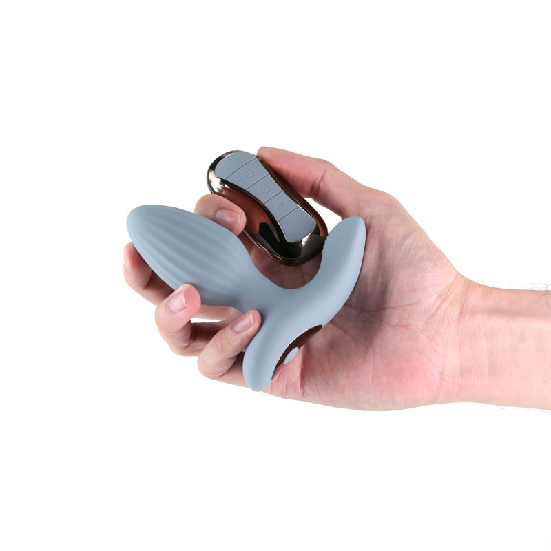 Renegade Summit (Grey) – USB Rechargeable Wireless Remote Vibrating Butt Plug 10.2 cm > Anal Range > Vibrating Butt Plugs