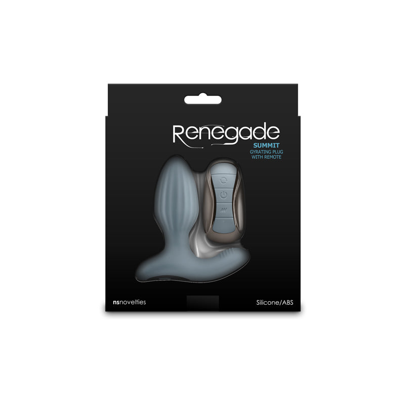 Renegade Summit (Grey) – USB Rechargeable Wireless Remote Vibrating Butt Plug 10.2 cm > Anal Range > Vibrating Butt Plugs